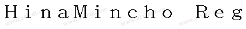 HinaMincho Regular字体转换